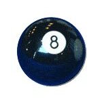 Boule ou bille de billard noire diam�tre 50, 8 mm