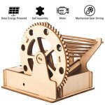 Boule de billes en bois 3d a energie solaire, kit de bricolage assemblé, engrenage mécanique, jouets ... Boule de billes en bois 3d a energie solaire, kit de bricolage assemblé, engrenage mécanique, jouets ...