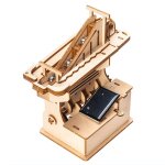 Boule de billes en bois a energie solaire 3d, jouets pour monter des escaliers, assemblage d'engrenages ...