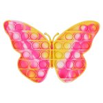 Boule a bulles en forme de papillon arc - en - ciel pour enfant, jouet sensoriel anti - stress en silicone, ...