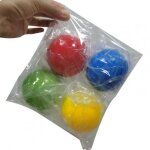 Boule collante anti - stress lumineuse noctilumineux pour enfants, jouet � presser rond, 4 pi�ces / ensemble ...