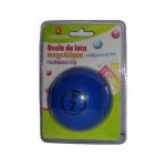 Boule de loto magntique numerotee bleu avec 100 pions magnetiques