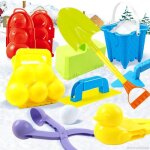Fabricant de boules de neige avec clip en forme de canard, jouets pour l'hiver, chteau de sable, moule ...