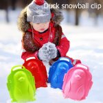 Boule de neige en plastique en forme de pingouin pour enfants, moule a boules de neige en plastique pour ...