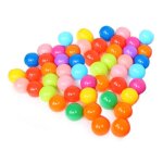Boule ondul�e en plastique souple pour piscine d'eau, 50 / 100 pi�ces / lot, dia 5. 5cm, balle color�e ...