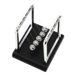Boule pendule en mtal, dcor de table, pendule en acier, physique, science