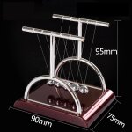Boule pendule en mtal, dcor de table, berceau de newton's artisanat, pendule en acier, physique, science ...