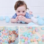 Boule de piscine en plastique colore ecologique, 10 pices, jouet amusant pour bb, fosse de natation, ...