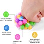 Boule de pression arc - en - ciel, jouet sensoriel, anti - stress, color�, perles, tpr, colle douce, ...