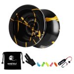 Boule professionnelle en alliage d'aluminium n11, yoyo sans r�ponse avec sac, gant, 5 cordes, suspendu ...