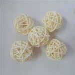 Boule de rotin colorée de 5cm, 10 pièces / lot, fournitures de décoration pour fête de noël, mariage, ... Boule de rotin colorée de 5cm, 10 pièces / lot, fournitures de décoration pour fête de noël, mariage, ...