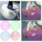 Boule de soufflage souple pour enfants, 1 pice, 5 couleurs, boule a bulles transparente pour l'extrieur, ...