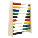 Boulier en bois 1 pice, jouet educatif d'apprentissage prcoce des maths, perle de calcul, comptage, ...