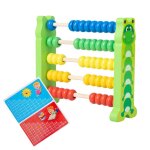 Boulier en bois durable, perles multicolores, puzzle montessori, outil de comptage, jeu educatif d'apprentissa ...