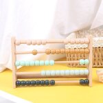 Boulier en bois pour enfants, jouet educatif montessori, apprentissage prcoce des maths, perles de comptage ...