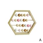 Boulier en bois naturel de style nordique avec perles, artisanat de dcoration, jouets d'apprentissage ...
