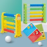 Boulier en bois, perles multicolores durables, outil de comptage, jouet educatif pour enfants, soroban, ...