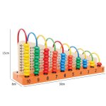 Boulier educatif en bois pour enfants, support de calcul a dix vitesses, jouet educatif multicolore, ... Boulier educatif en bois pour enfants, support de calcul a dix vitesses, jouet educatif multicolore, ...