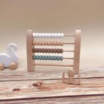 Boulier en perles de bois pour filles, jouet educatif pour enfants d'age prscolaire