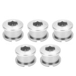 Boulons de plateau simples, crous de pdalier, vis de roue de chane en alliage d'aluminium pour vlo ...