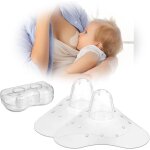 Bouts de sein, sein en silicone, accessoire spcial allaitement doux comme la peau, 2pc protge - mamelons, ...