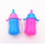Bouteilles d'alimentation magiques pour poup�es kelly, accessoires de 11 pouces, couleur rose et bleue, ...