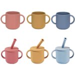 Bouteille d'alimentation en silicone anti - fuite pour b�b�, avec ou sans couvercle, tasse en paille, ...