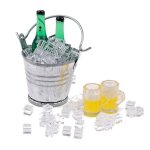 Bouteille de bière + seau + cube de glace + tasses, echelle 1:12, maison de jeux, meubles alimentaires, ... Bouteille de bière + seau + cube de glace + tasses, echelle 1:12, maison de jeux, meubles alimentaires, ...