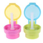 Bouteille d'eau portable sans dversement, bouchon adaptateur avec tube paille pour bbs nourrissons, ...
