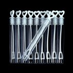 Bouteilles de savon  bulles en forme de tube et de coeur, 10 / 20 pices, cadeaux de mariage pour invits, ...