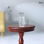 Bouteille en verre miniature pour maison de poupe 1:12, tasse d'eau, accessoires de salon de cuisine, ...