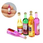 Bouteilles de vin color�es miniatures 6 pi�ces / ensemble 1 / 12 accessoires de cuisine pour maison de ...