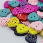 Boutons en bois, 100 pi�ces, bricolage, v�tements pour enfants, accessoires de couture pour b�b�s filles, ...