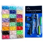 Bouton - pression t5 en rsine plastique colore, vtements pour enfants, bavoir pour bb, outil d'installati ...