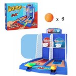 Boxed - bleu - mini jeux de basket - ball de bureau pour enfants, jeu de combat de table interactif, ...
