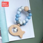 Bracelets d'allaitement pour b�b�, perle de qualit� alimentaire, anneau de dentition en bois, pendentif ...