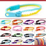 Bracelets d'amiti a fermeture eclair 7. 5 pouces, ensemble de jouets sensoriels en vrac, couleurs fluo, ...