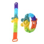 Bracelet a bulles en silicone portable, jouet sensoriel anti - stress, puzzle relaxant, fidget, jouets ...