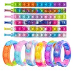 Bracelet color� en silicone pour enfants, pour autisme, pour l'anxi�t� sensorielle, bulle simple, fossette, ...