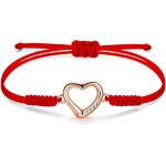 Bracelet corde pour femme, chane tresse a la main avec breloque en zircone cubique, cadeau d'anniversaire ...