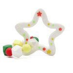 Bracelet de dentition en silicone a cinq branches pour bb, perles de qualit alimentaire, hochet, sucette ...