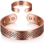 Bracelet magntique en cuivre pour homme femme aimants bracelet avec 9 aimants taille rglable pour cadeaux ...