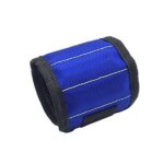 Bracelet magntique en polyester pour electricien, sac a outils portable, velcro, ceinture, vis a ongles, ...