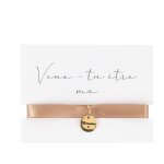 Bracelet mdaillon marraine or 9. 5x7cm camel