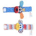 Bracelet de montre en peluche pour b�b�, jouet, hochet, cloche de lit, animal en peluche, poup�e pour ...