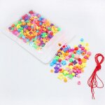 Bracelets de perles pour enfants, 380 pices, jouets pour filles et garons, cadeau, bijoux, collier ...