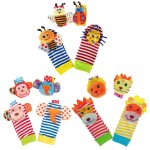 Bracelets de poignet pour b�b�, hochets, jouets, animal de dessin anim�, doux et chaud, chaussettes, ...