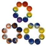 Bracelet portable en silicone souple anti - stress, jouet de d�compression a pression, anti - stress