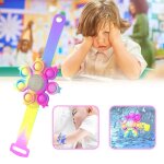 Bracelet rotatif lumineux anti - stress pour enfants, jouet sensoriel anti - stress