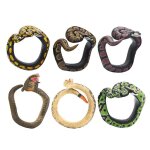 Bracelet de serpent en pvc souple, mod�le de serpent r�aliste, simulation d'animal, jouet de farces, ...